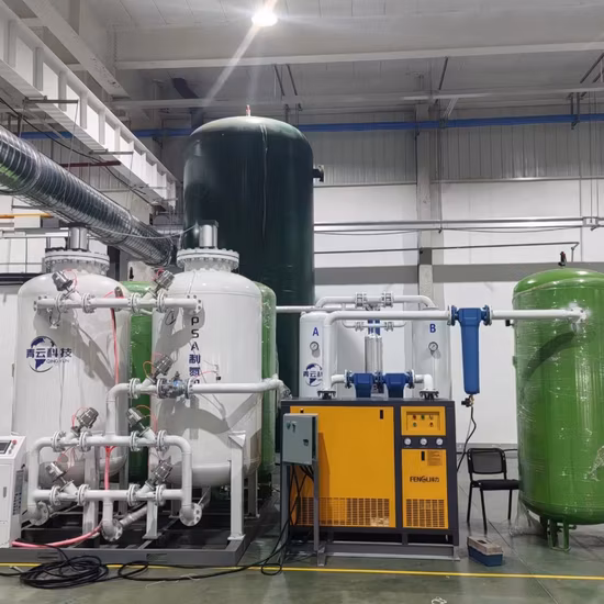 Generatore di azoto Psa per impianti di produzione di gas di azoto con purezza del 99,999%.