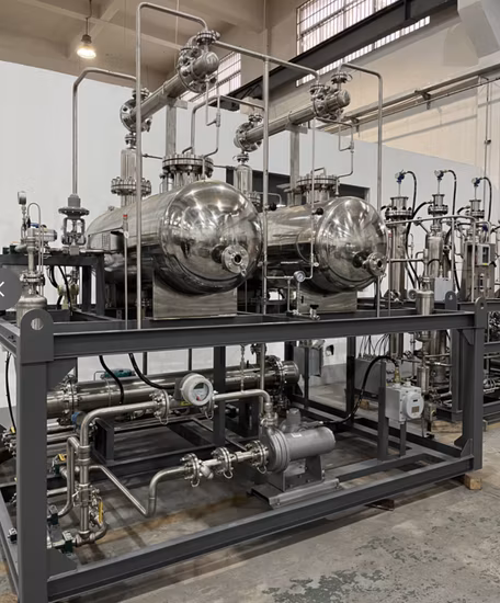 Impianto di produzione di idrogeno a vapore di gas naturale di tipo container Generatore di idrogeno per impianti H2